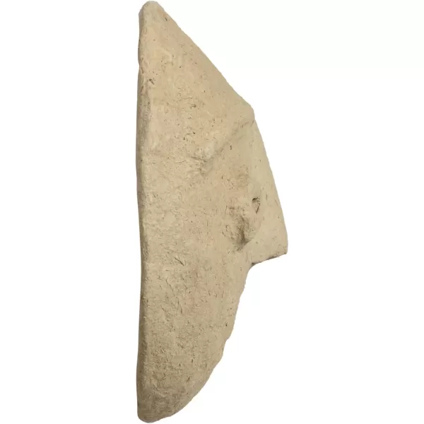 Creative CoOp Paper Mache Moon with Face Decor Ivory Wall Dcor