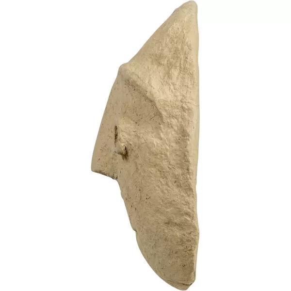 Creative CoOp Paper Mache Moon with Face Decor Ivory Wall Dcor