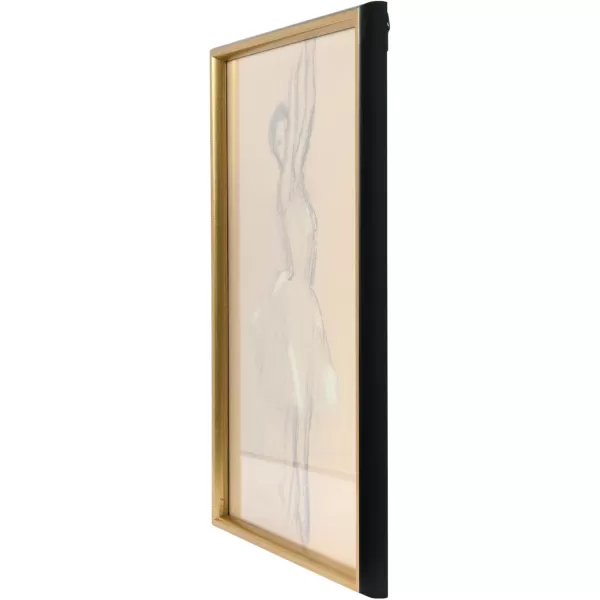 Creative CoOp Vintage Reproduction Degas Ballerina Sketch with Solid Wood FrameDancing