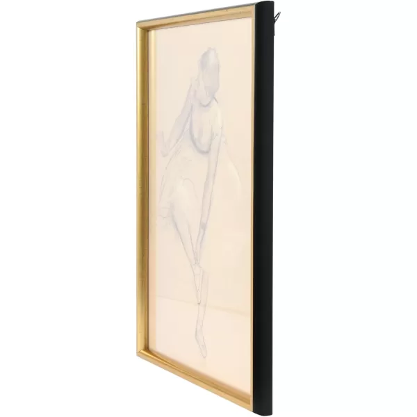 Creative CoOp Vintage Reproduction Degas Ballerina Sketch with Solid Wood FrameResting
