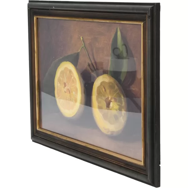 Creative CoOp Vintage Reproduction Landscape with Solid Wood FrameLemon