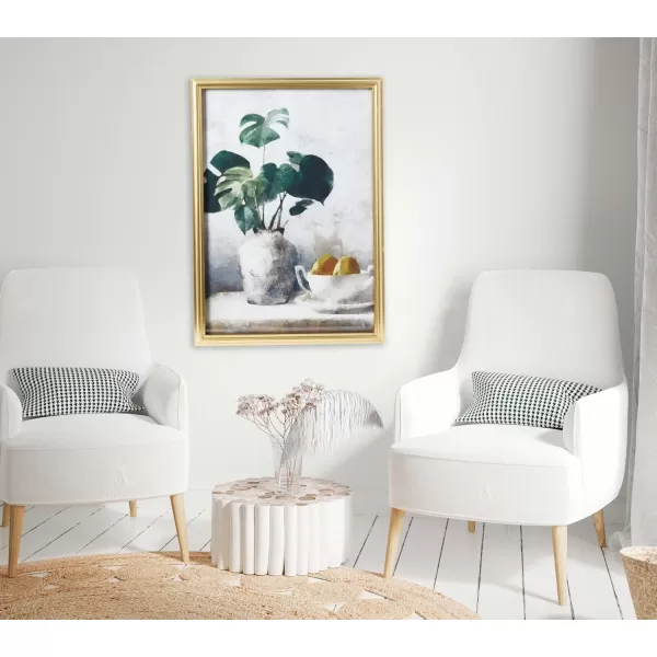 Creative CoOp Vintage Reproduction Still Life Print with Solid Wood Frame