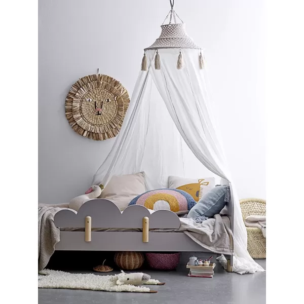 Creative CoOp White Cotton Macram Canopy with Tassels Wall Hangings