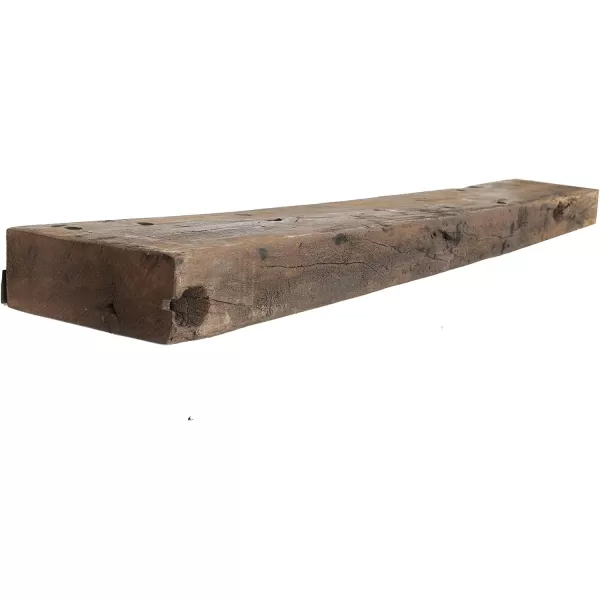 Creative CoOp Wood Floating Wall Shelf Large BrownLarge