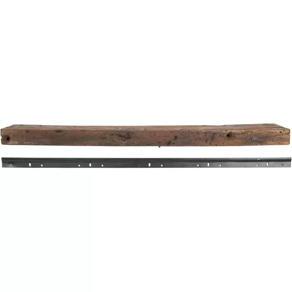 Creative CoOp Wood Floating Wall Shelf Large BrownLarge