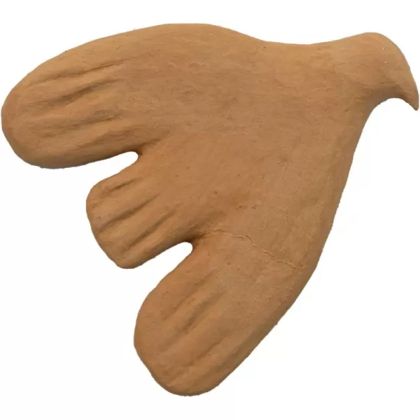 Creative CoOp Paper Mache Dove Art Mustard Wall Dcor Orange