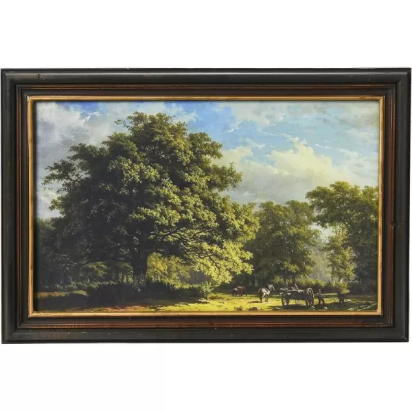 Creative CoOp Vintage Reproduction Landscape with Solid Wood FrameLandscape