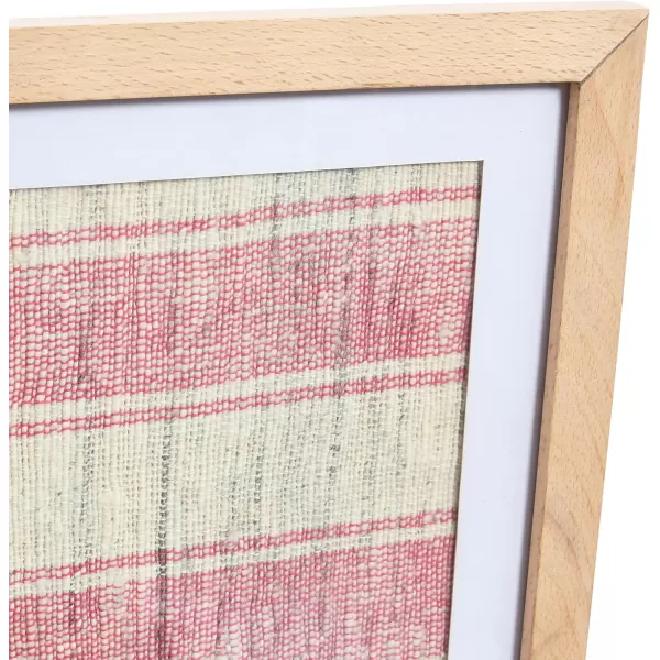 Creative CoOp Boho Handwoven Cotton Wall Art with Wood Frame and Plastic Cover MulticolorMulticolor