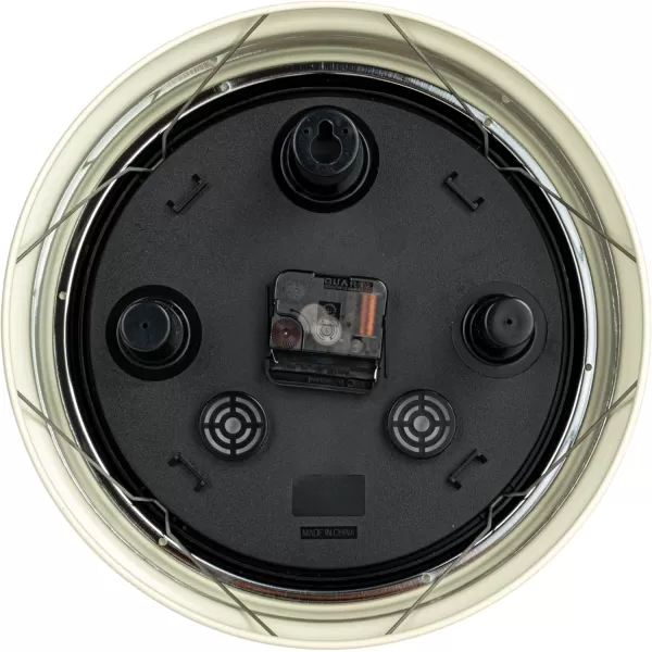 Creative CoOp Chic Round Wall Clock Cream