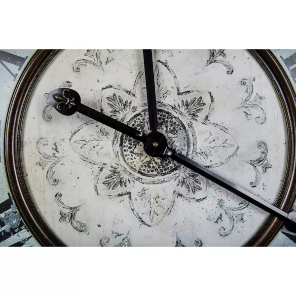 Creative CoOp Distressed Mint Green Round Wall Clock