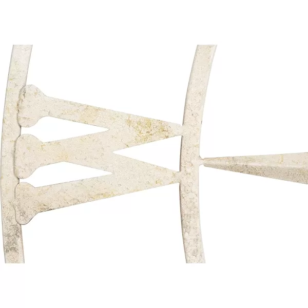 Creative CoOp Distressed Red Metal Compass Wall DcorCream