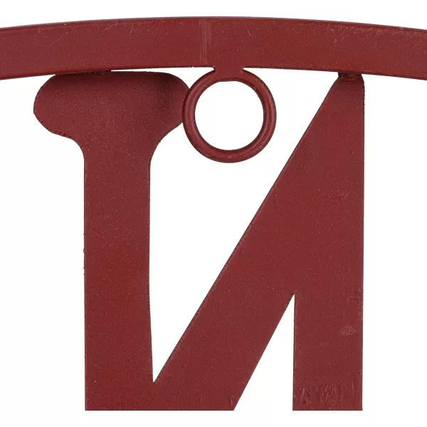 Creative CoOp Distressed Red Metal Compass Wall DcorRed