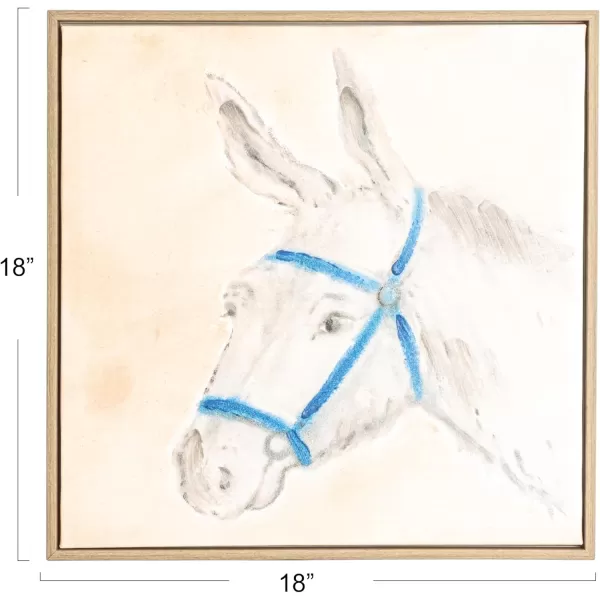 Creative CoOp Donkey Wall Art Multicolor