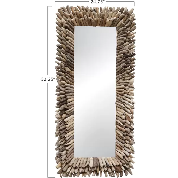 Creative CoOp Large Rectangle Driftwood Framed MirrorRectangular