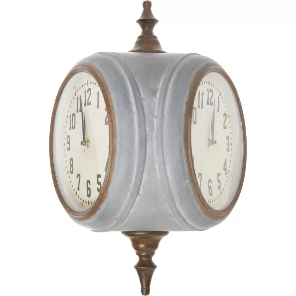Creative CoOp Metal Double Sided Wall Clock