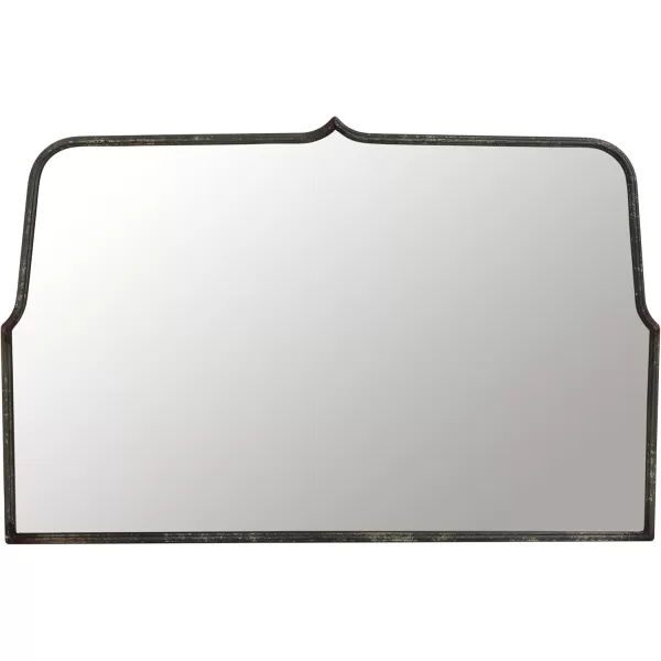 Creative CoOp Modern Farmhouse Floor Length Metal Framed Wall Mirror Distressed BlackBlack