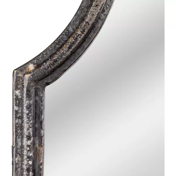 Creative CoOp Modern Farmhouse Floor Length Metal Framed Wall Mirror Distressed BlackBlack