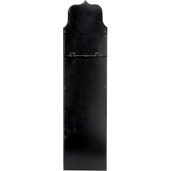 Creative CoOp Modern Farmhouse Floor Length Metal Framed Wall Mirror Distressed BlackBlack