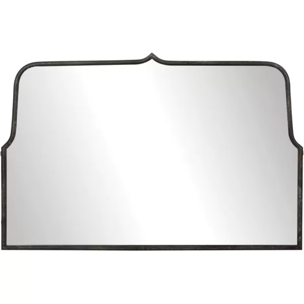 Creative CoOp Modern Farmhouse Floor Length Metal Framed Wall Mirror Distressed BlackBlack