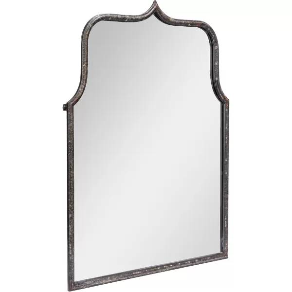 Creative CoOp Modern Farmhouse Floor Length Metal Framed Wall Mirror Distressed BlackBlack