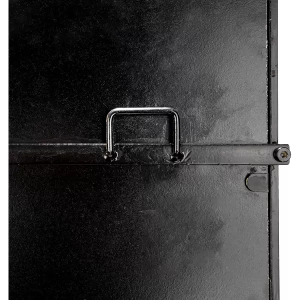 Creative CoOp Modern Farmhouse Floor Length Metal Framed Wall Mirror Distressed BlackBlack