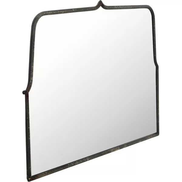 Creative CoOp Modern Farmhouse Floor Length Metal Framed Wall Mirror Distressed BlackBlack