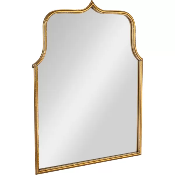 Creative CoOp Modern Farmhouse Floor Length Metal Framed Wall Mirror Distressed BlackGold