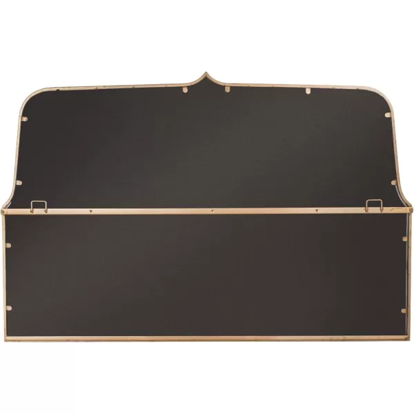 Creative CoOp Modern Farmhouse Floor Length Metal Framed Wall Mirror Distressed BlackGold