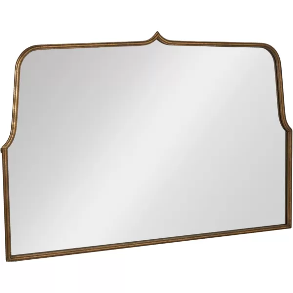 Creative CoOp Modern Farmhouse Floor Length Metal Framed Wall Mirror Distressed BlackGold