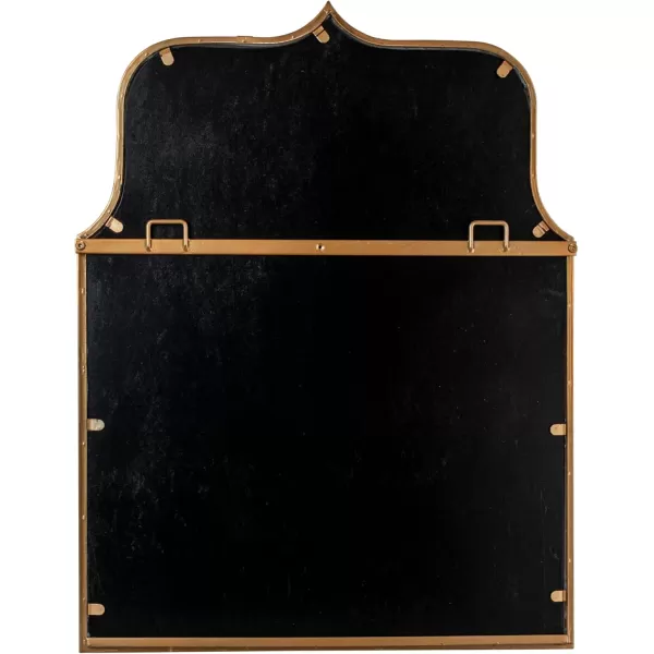 Creative CoOp Modern Farmhouse Floor Length Metal Framed Wall Mirror Distressed BlackGold