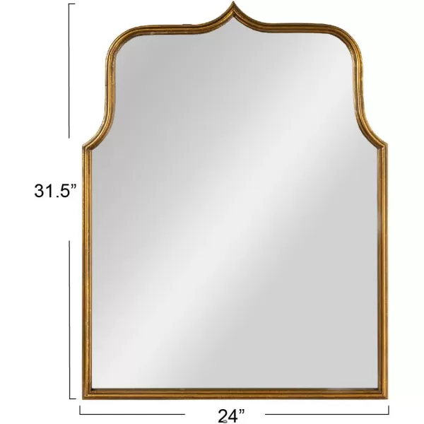 Creative CoOp Modern Farmhouse Floor Length Metal Framed Wall Mirror Distressed BlackGold