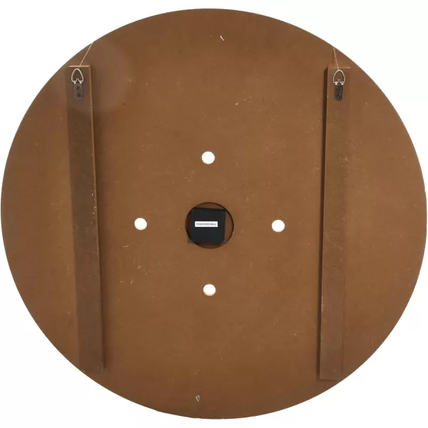 Creative CoOp Multicolor Wood Wall Clock with Corrugated Metal Numbers