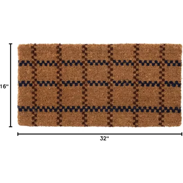 Creative CoOp Natural Coir Doormat 32quot L x 16quot W x 1quot H