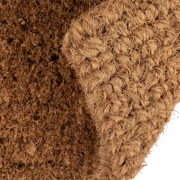 Creative CoOp Natural Coir Doormat with quotHelloquot Message Natural and Black