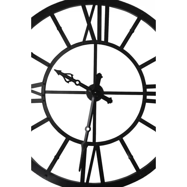 Creative CoOp Round Metal Wall Clocks BlackBlack