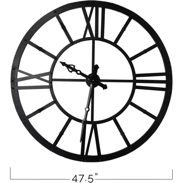 Creative CoOp Round Metal Wall Clocks BlackBlack