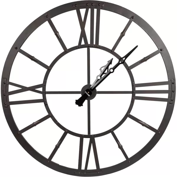 Creative CoOp Round Metal Wall Clocks BlackRust