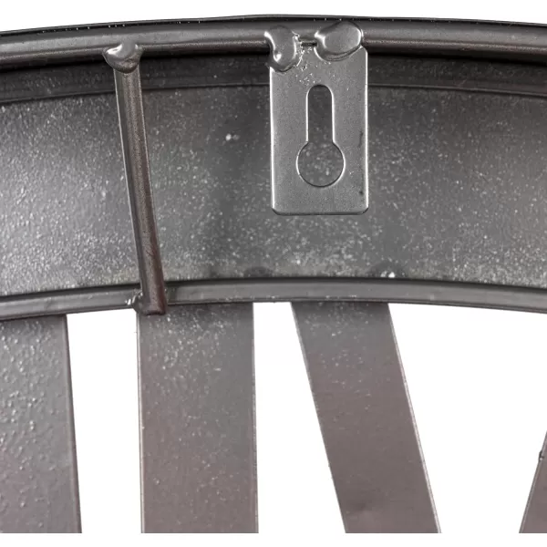Creative CoOp Round Metal Wall Clocks BlackRust