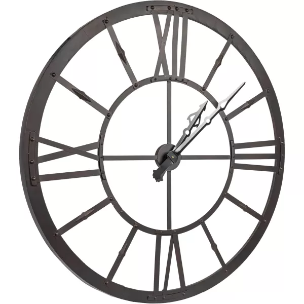 Creative CoOp Round Metal Wall Clocks BlackRust