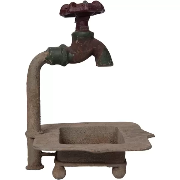 Creative CoOp Rustic Metal Faucet Paper Towel HolderRust