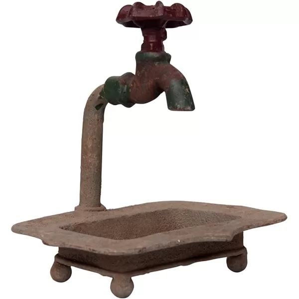 Creative CoOp Rustic Metal Faucet Paper Towel HolderRust