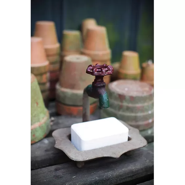 Creative CoOp Rustic Metal Faucet Paper Towel HolderRust