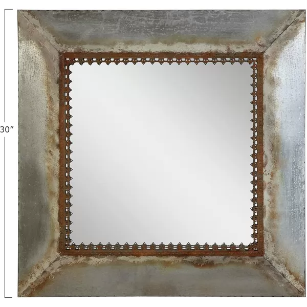 Creative CoOp Square Metal Framed Mirror
