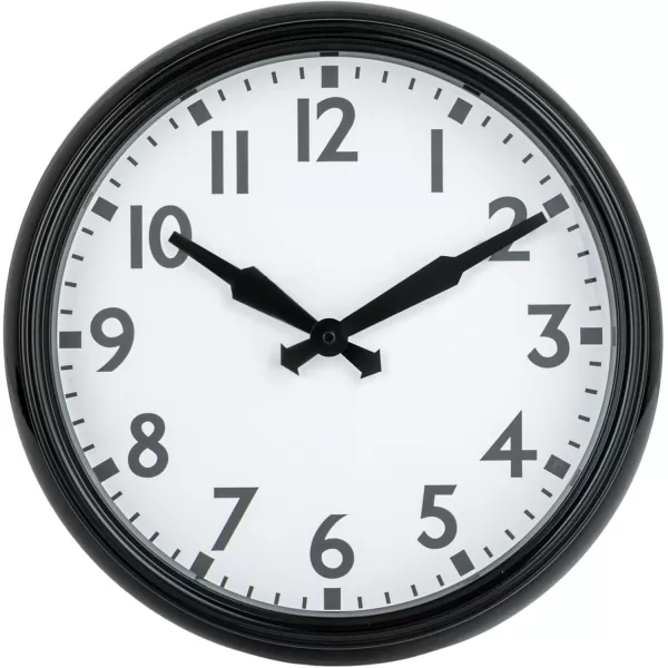 Creative CoOp Timeless Contrast Round Wall Clock Black and White