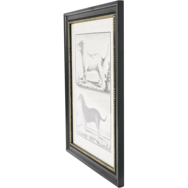 Creative CoOp Vintage Reproduction Dog Print with Wood Frame