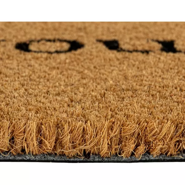 Creative CoOp quotWipe Your Paws Coir Bone Doormat Natural