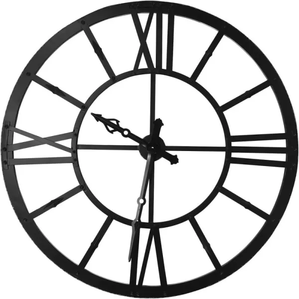 Creative CoOp Round Metal Wall Clocks BlackBlack