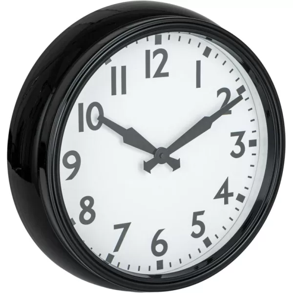 Creative CoOp Timeless Contrast Round Wall Clock Black and White