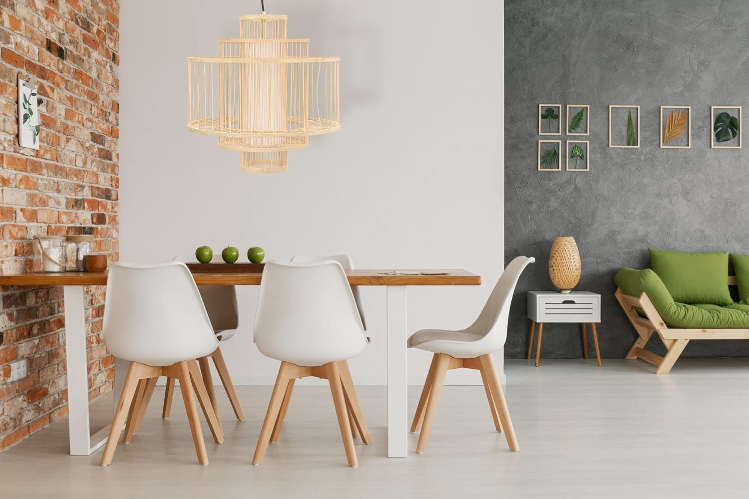 Creative CoOp 195 Inch Bamboo Pendant NaturalNatural