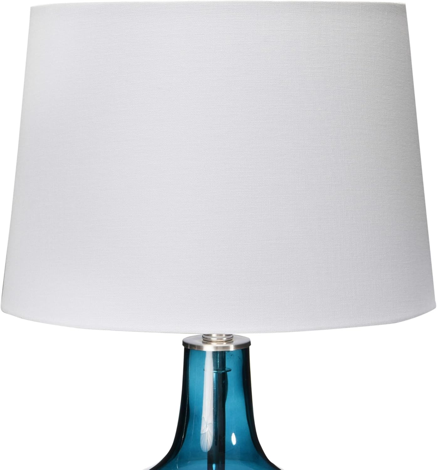 Creative CoOp 27quot Deep Blue Glass Table Lamp